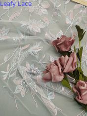 De blad Geborduurde Kleding van de Stoffenmesh piece dye for wedding van het Sterkant