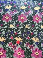 Geo-Lovertje borduurde Bruids Stof 125CM OEKO TEX Standard 100