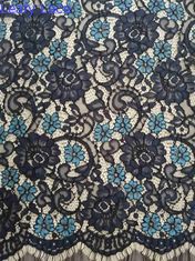 57“ Twee Tone Floral Corded Lace Fabric voor Vrouwen Kleding