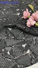 Leafy 3D Floral Lace Stof Borduurwerk Stof Elegante En Adem Sequin Lace Stof Luxe Gelegenheid Stof