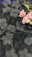 Perlen geborduurd 3D bloemen kant weefsel geborduurd weefsel elegant en adembenemend Sequin kant weefsel luxe gelegenheid weefsel