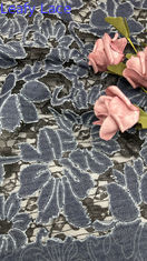 Broderierey kant weefsel mesh bloemige elegante en ademen geborduurde kant weefsel