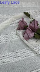 2025 Stretch Lace Stof voor geklede en kleding Tulle Soft Strip-type Patroon door de werf