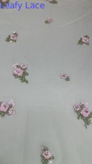Geperst bloemen kant stof geborduurd kant mesh adem stof gelegenheid kleding verjaardag stof