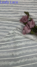 Tulle mesh weefsel kant weefsel pleat weefsel voor kleding Couture en mode design