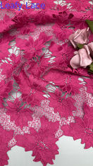 Luxe roze bloem laser geborduurde kant stijl holle-up voor adem premium