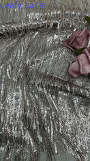 Fringe Sequin Fabric Elegant and Shinning Luxary For Girls And Handmade Accessories