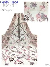 Leafy Eest Culture Sequin Geborduurde Stof 3D Bloemen Mesh Ground voor Dames Kleding Luxe Stof