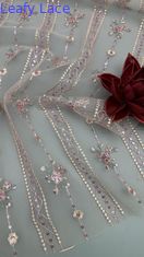 Franse Tulle Kant met Sequin Ultra Fijn Gaas voor Couture-geïnspireerde Formele en Avond Bruidskleding