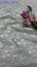 Luxe INS Geborduurd Mesh Kant Tule met Bloemsteken voor Elegante Trouwjurken