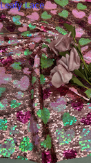 3D Flower Sequin Brood Geborduurd Stof Luxe Hoogwaardige voor feestjurken jurken