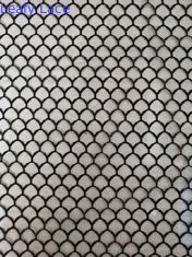 Zwarte Polyester Tulle Mesh Fabric