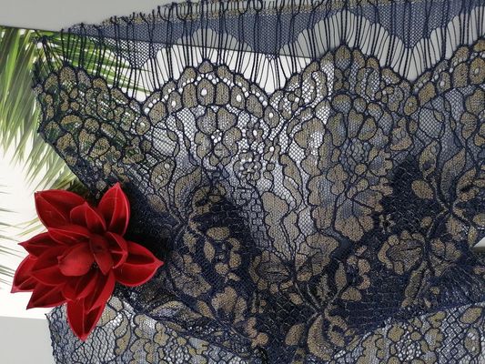 Van de de Kammosselrand van wimper Metaallurex het Kantstof voor Dame Dress Garment