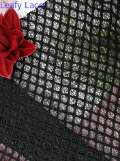 Zwart Diamond Pattern 60 Yards Tulle van In entrepot Mesh Fabric