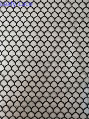 Het Patroon Zwart Zacht Tulle Mesh Fabric van vissenschalen