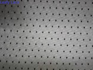 Zwarte het Kantstof van Polkadot elastic mesh soft stretch