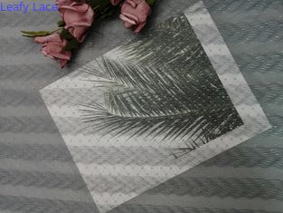 Grey Polyester Crinckle Mesh Pleated-Kantstof voor Meisjekleding