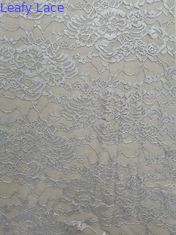 100% nylon Zachte 3D Bloemenkantstof