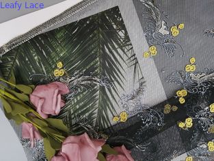 2 Bloemenpartij Geparelde het Borduurwerkstof van Colorway