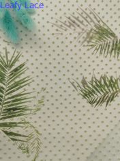 Groen Bijeengekomen Tulle schittert Polka Dot Mesh Fabric