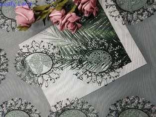 60 Yards van Tulle Mesh Party Green Embroidered Lace de Stoffen