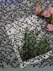 Veelkleurig Kantparel Geborduurd Lovertje Mesh Fabric