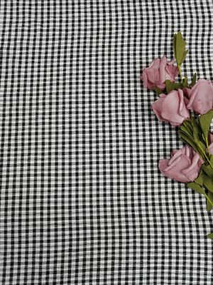 Witte Zwarte Afwijking die Geruit de Stoffen Zwaar Netwerk breien van het Rekkant