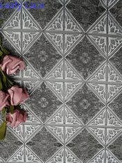 Het Gordijndoek van Geo Diamond Tulle Embroidered Lace Fabric