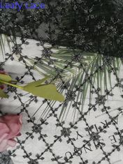 ODM Tulle Mesh Sequin Embroidered Fabric For Beddegoedartikelen