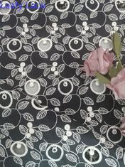 100% katoenen Voile Geborduurde Oogjestof Twee - Tone Lace