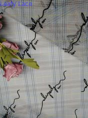 OEM Brief Patroon Bijeengekomen Mesh Fabric Printed Tulle Lace
