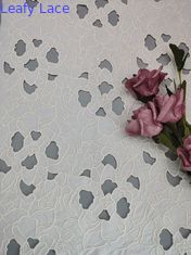 De Grondwit die van Tulle Mesh Printed Lace Fabric Black AZO Vrij bijeenkomen