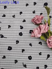 Bloem Tulle Bijeengekomen Mesh Fabric Mesh met het bijeenkomen ontwerp