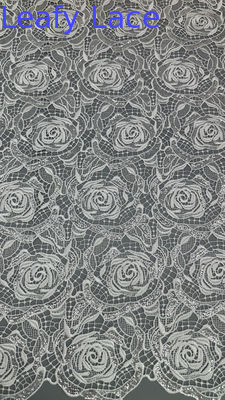 Metallic Sequin Embroidered Chantilly Fabric Lace Fabric New Fashion for Garments Gowns