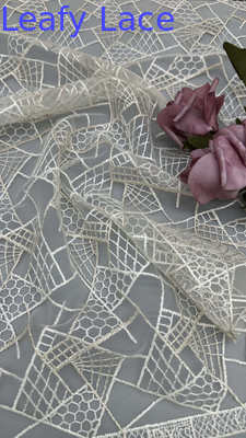 French Tulle Lace With Metallic Lace Mesh For Couture-Inspired Formal And Evening Wear