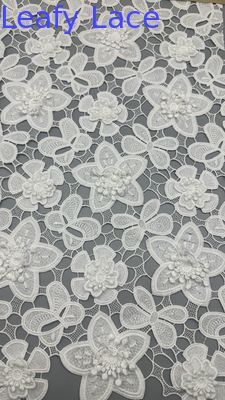 Lace Fabric White Embroidered Lace Fabric Customized Design