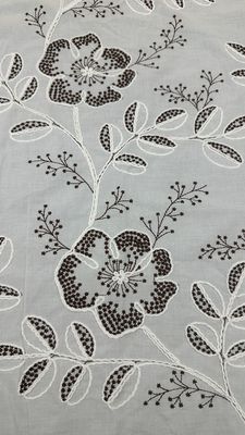 3D Floral Fabric High Luxary White Cloth Lace Fabric for Bridal Beautiful Wedding Party Gown