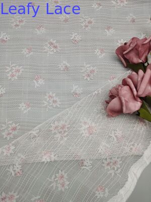 3D Floral Elegant&Breathe 100% Cotton Lace Fabric Hollow-up Patter Embroidered Pure Lace Wedding Dresses