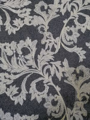 Tulle Lurex Metallic Mesh Fabric Ivory Lace Fabric For Wedding Dress