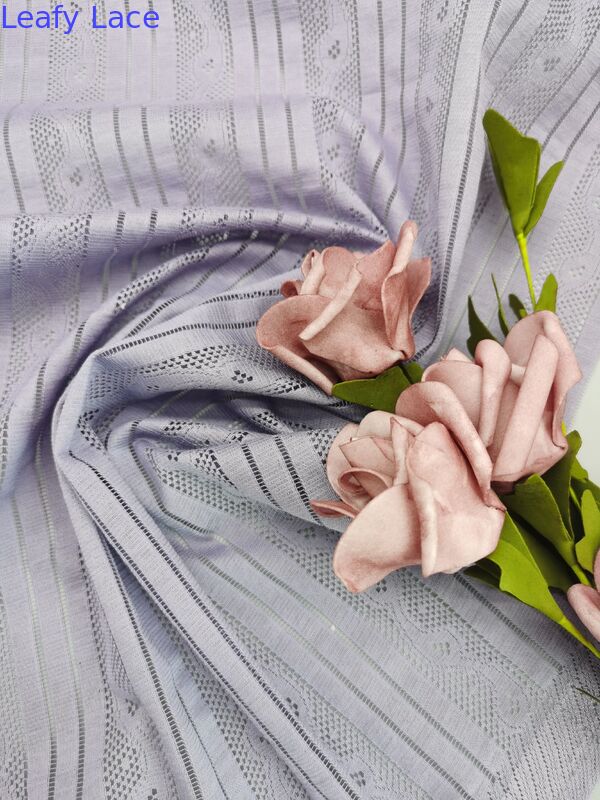 Embroidered Eyelet Fabric OEM Lace Fabric Manufacturer for Fashion Designers