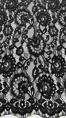 Speciaal Chenille Garens Bloemige Schelpen Rand kant Stof Door De Yard Kleding Voor Mode