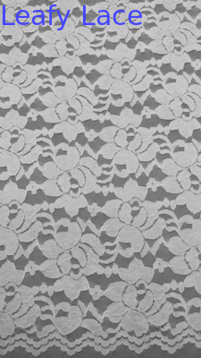 54 inch witte kleur Stretch Flower Corded elastische kant stof voor vrouwenkleding