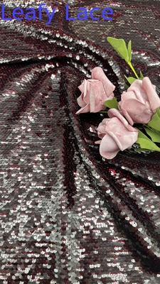 Luxe 100% polyester blaadje doek geborduurd stoffige doek