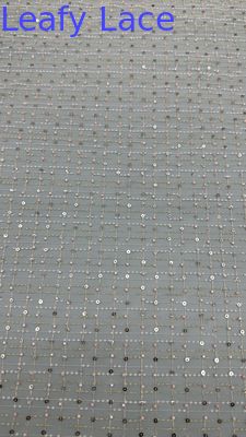 Seuqin Borduurstof Lusiate Sequin Borduurde kant Stof Leaf Luxe Gelegenheid Bruiloft Stof