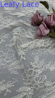 Bladgeborduurde linnen doek elegant en adembenemend geborduurde kant doek avond gelegenheid luxe doek