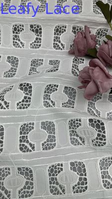 Franse vintage kantenstof met bladeren Luxe Mesh Tulle voor doe-het-zelf kleding