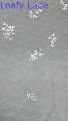 Tulle Mesh Stof Sequin Schitterend blad Nieuwe collectie Bloemige kant Stof Partij Gelegenheid