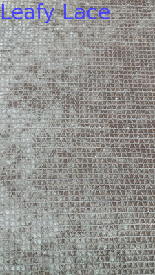 100% polyester borduurnet Sequin kant weefsel Holow-up Elegante kant Fabic