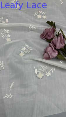 Frans Chantilly kant met kralen Luxe Sequin Mesh kant voor avondjurken en couture ontwerpen