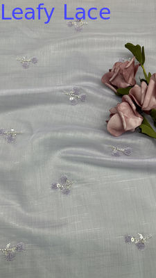Tulle Mesh Stof van hoge kwaliteit Sequin Metalen Nieuwe collectie voor kleding